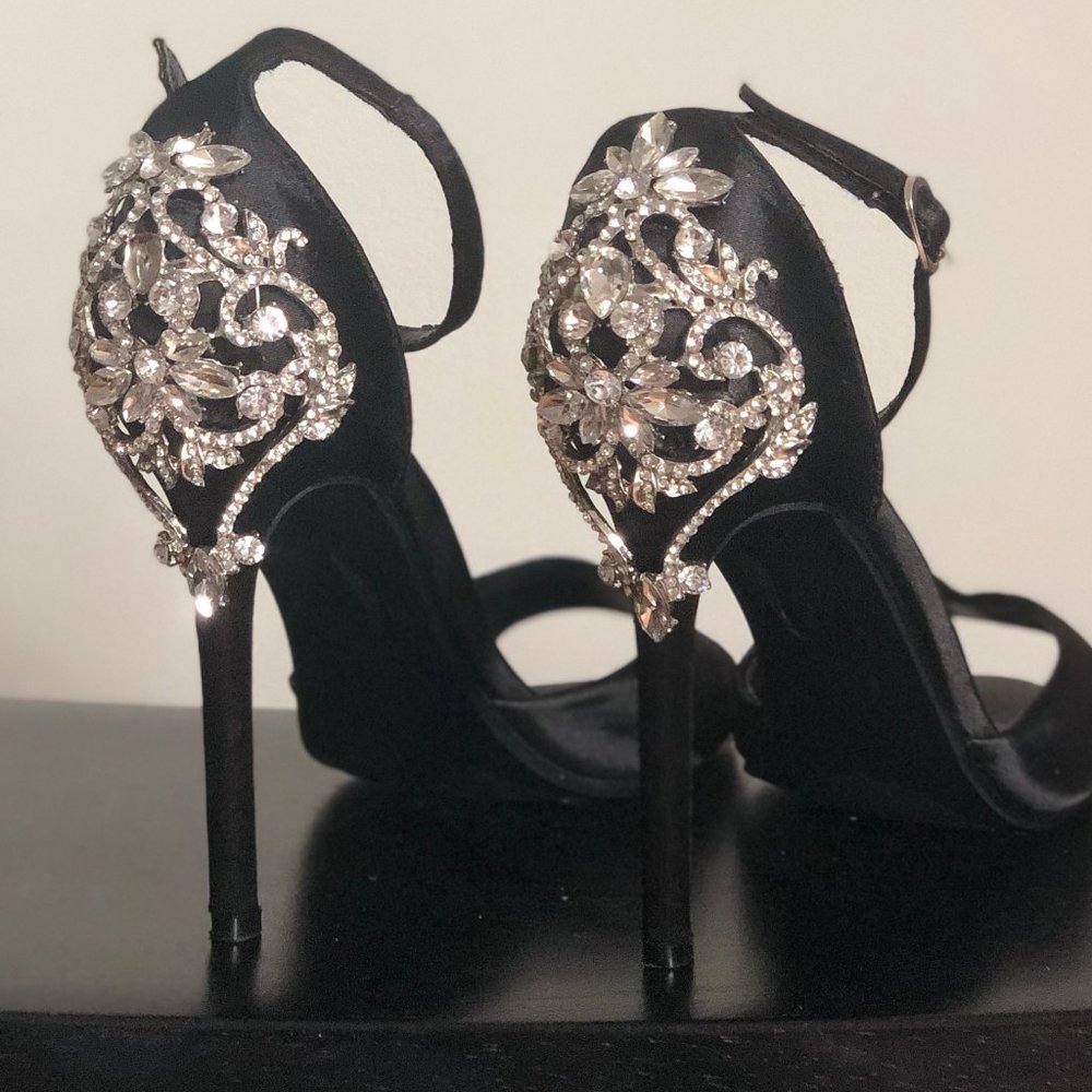 Aleema Jeweled Heel - Black - Picture 6 of 7